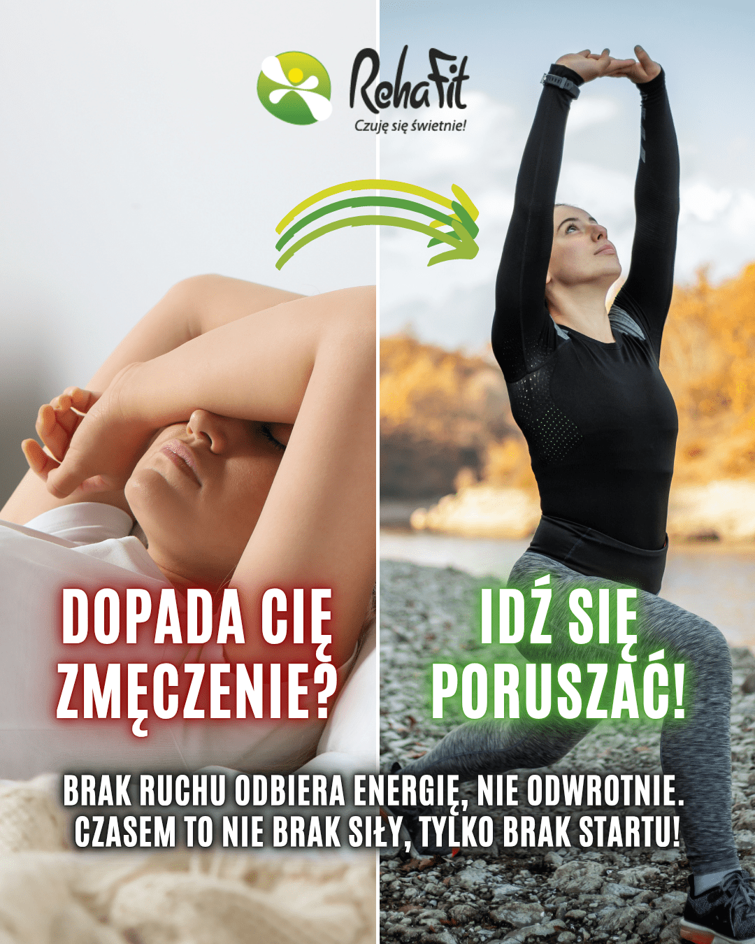 brak energii a aktywność fizyczna