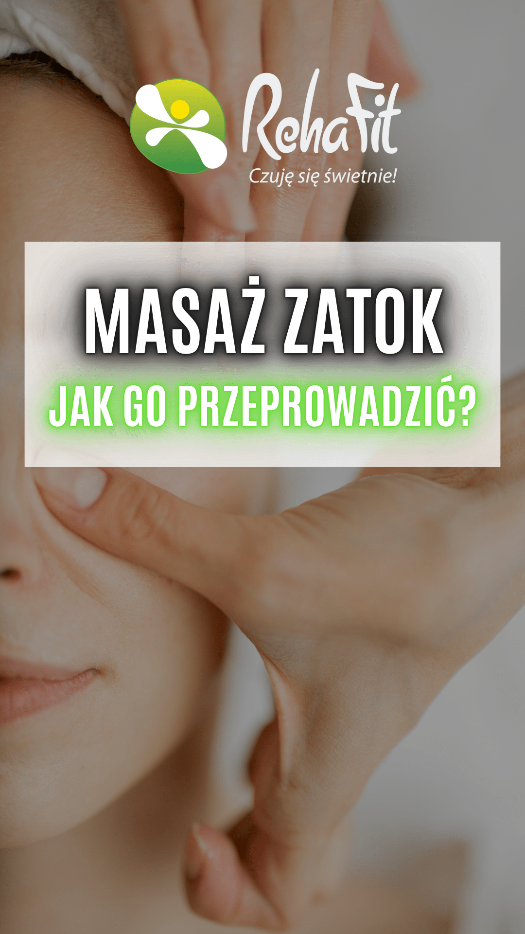 masaż zatok na zatkany nos