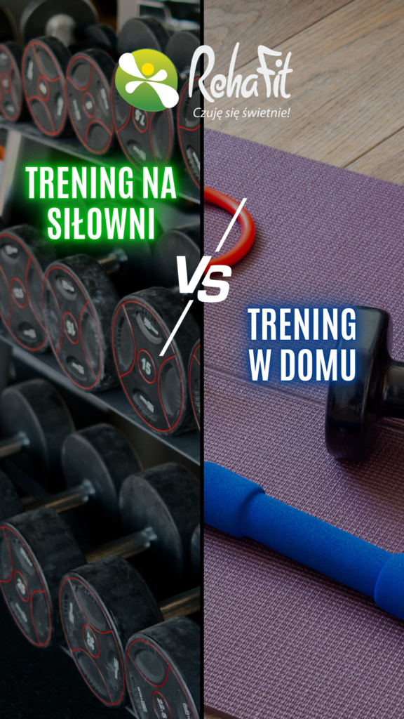 trening na siłowni vs trening domowy