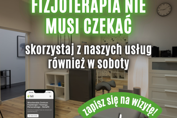 fizjoterapia w sobotę Wrocław